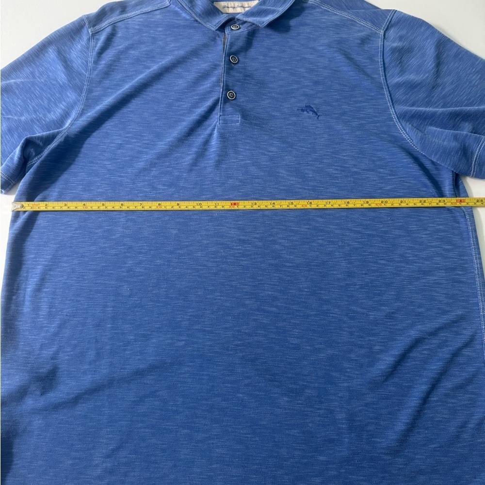 Tommy Bahama Blue Polo Shirt with Classic Collar - Picture 7 of 10